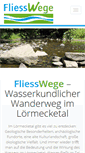 Mobile Screenshot of fliesswege.de